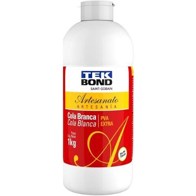 Cola para Artesanato Branca Extra PVA 1KG Tekbond