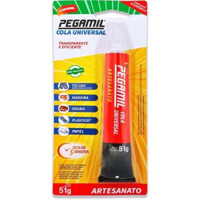 Cola para Artesanato Universal Transparente 51g Pegamil