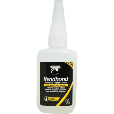 Cola de Alta Resistência Rendbond 02 Adesivo Instantâneo 50g Rendicolla