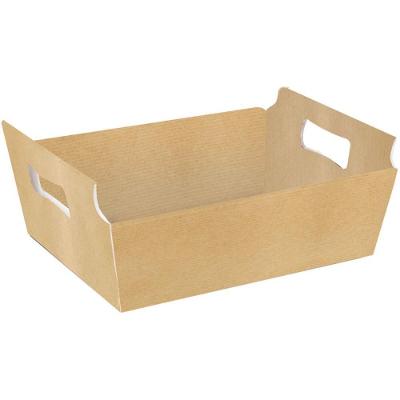 Cesta de Papel Caixote Kraft Tam g Cartão Microondulado Presentes Marrom Cromus