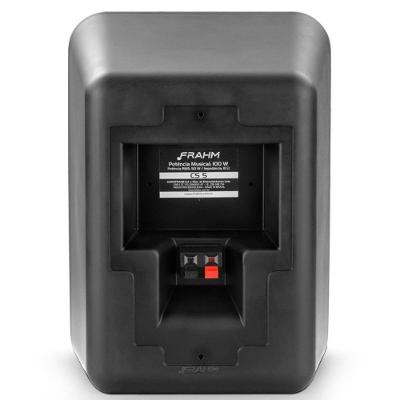 Caixa Acústica Frahm 5CSL 80W RMS Full Range 2 Alto-Falantes Preta