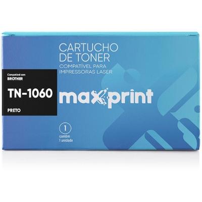 Cartucho de Toner Compatível Brother TN1060 Preto Maxprint