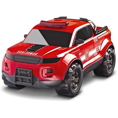 Carrinho Pick Up Force Fire Bombeiro Plástico com Sirene Roma