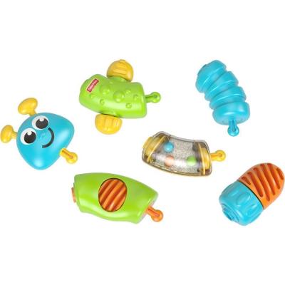 Brinquedo Educativo Lagarta Cores de Encaixar 6 Compartimentos Mattel