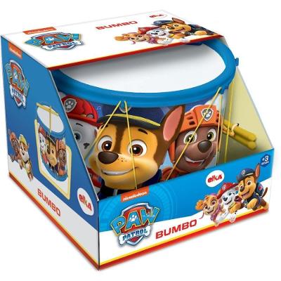 Bumbo Infantil Patrulha Canina com 2 Baquetas Cores Alegres Elka