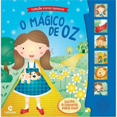 Livro Brinquedo Ilustrado Sonoro o Mágico de Oz com Botões Culturama