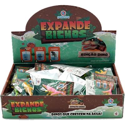 Brinquedo Dinossauro Que Expande na Água 6 Modelos Polibrinq