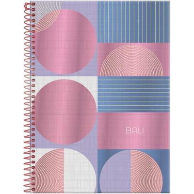 Caderno 10x1 Capa Dura Foroni Bali 160 Folhas Pacote 4 Unidades