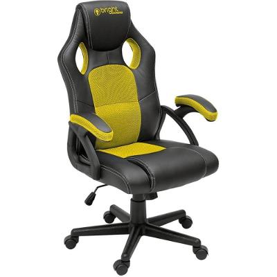 Cadeira Gamer Bright 605 Ergonômica Espuma D22 Suporte 120kg Amarela