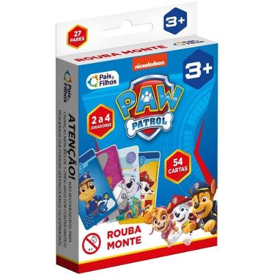 Jogo de Cartas Rouba Monte Patrulha Canina 54 Cartas Pais & Filhos