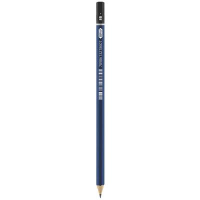 Lápis Técnico BRW 8B de Madeira para Desenho Artístico Preto