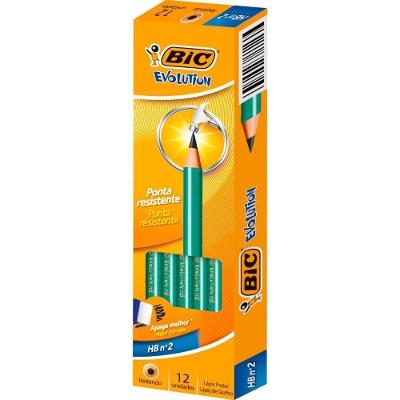 Lápis Preto BIC Evolution Redondo HB sem Borracha 144 Unidades