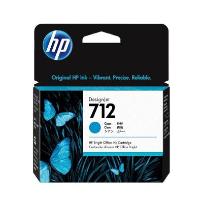 Cartucho de Tinta HP 712 Ciano 3ED67A 29ML Thermal Inkjet HP