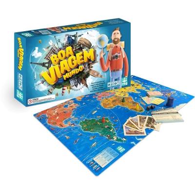 Jogo de Tabuleiro Boa Viagem Mundo de Geografia Nig Brinquedos