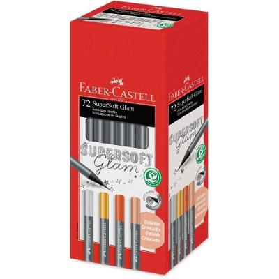 Lápis Faber-Castell Supersoft Ecolapis Glam Grafite Supermacio Preto