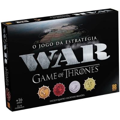 Jogo de Tabuleiro War Game Of Thrones Trono de Ferro 36 Territórios Grow