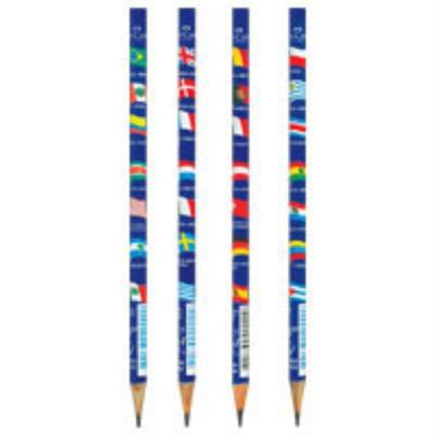 Lápis Faber-Castell Ecolápis Bandeira Fantasia Redondo Caixa 144 Preto