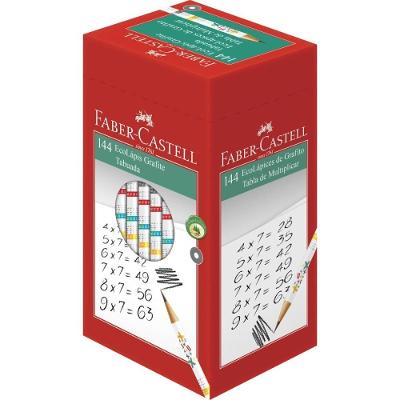 Lápis Faber-Castell Ecolápis Tabuada Fantasia Caixa com 144 Preto