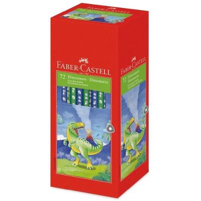 Lápis Faber-Castell Ecolapis Grafite Dinossauro Redondo Decorado 72 Unidades