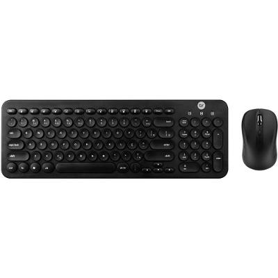 Kit Teclado e Mouse Multimídia 2,4GHz Silencioso Preto Bright
