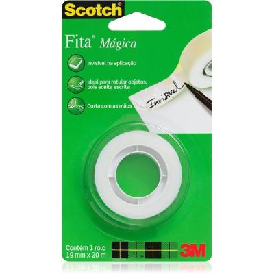 Fita Adesiva Scotch 810 Invisível 19mmx20m Transparente