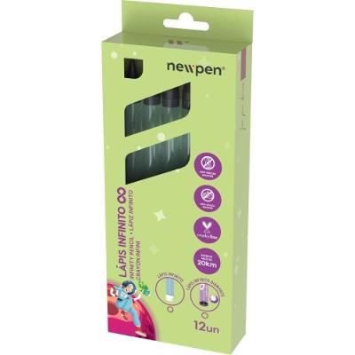 Lápis Newpen Infinito Diamante Color Redondo Grafeno Preto