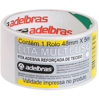 Fita Adesiva Silver Tape Alta Resistência 48mmx5m Branca Adelbras