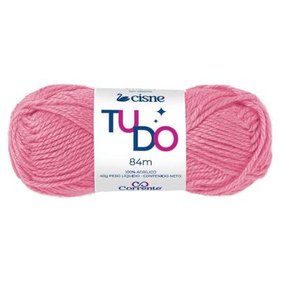 Fio para Tricô e Crochê Cisne Dprimera 00055 Rosa Chiclete Coats Corrente