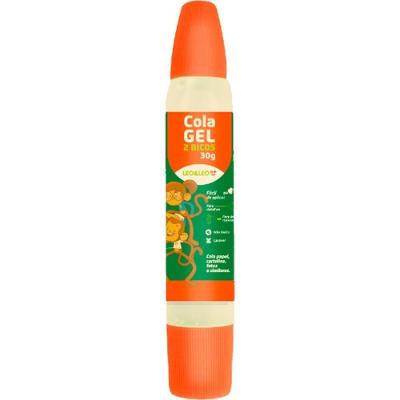 Cola Escolar Gel Leonora 2 Bicos 30G com 24 Unidades