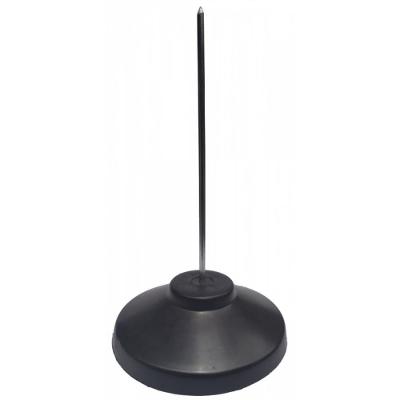 Espeto para Papel 191 Base Plástica Metal Zincado Preto Carbrink