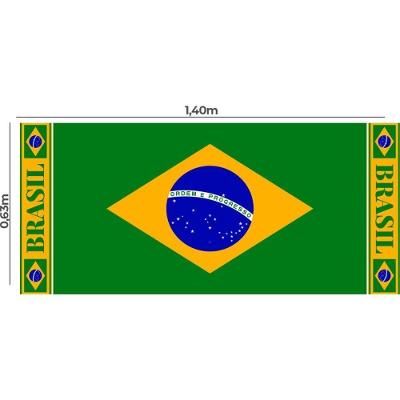 Painel Bandeira do Brasil TNT 1,40M X 0,63M Kit 25 Verde Mewi