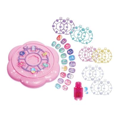 Kit Beleza Infantil Fashion Unha Mania com Adesivos e Strass DM Toys