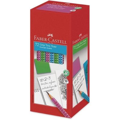 Lápis Preto Triangular Faber-Castell Grip 2001 Two Tone Ergonômico