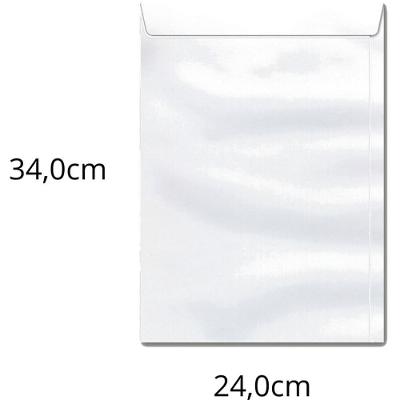 Envelope Saco Scrity Branco 240x340MM Papel Off Set 90 Gramas