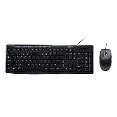 Kit Teclado e Mouse MK200 Conexão USB Rastreamento Óptico Cinza Logitech