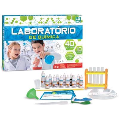 Laboratório de Química 10 Reagentes 40 Experiências Nig Brinquedos