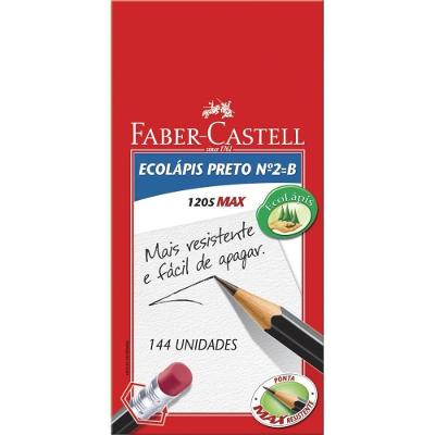 Lápis Grafite Faber-Castell Ecolapis Max Sextavado No 2 Preto