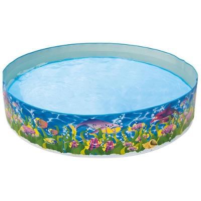 Piscina Semirrigida Vida Marinha 1000L PVC com Piso Vinil Belfix