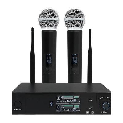 Microfone sem Fio LS VKS2 Bluetooth UHF Duplo Cardioide Leson