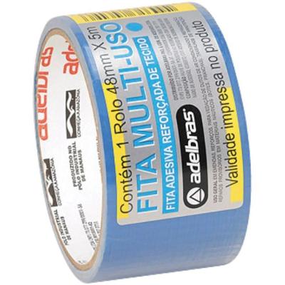 Fita Adesiva Silver Tape Alta Resistência 48MMx5M Azul Adelbras