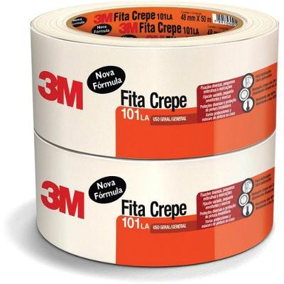 Fita Crepe Escolar 3M Brasil 101 LA 48mmx50m