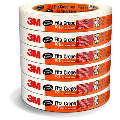 Fita Crepe Escolar 3M Brasil 101 LA 18MMX50M