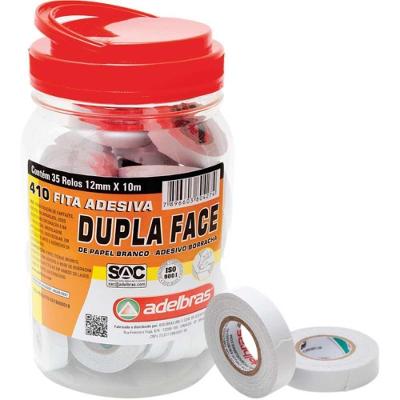 Fita Dupla Face Adelbras 410 Papel Tissue 12mmx10m