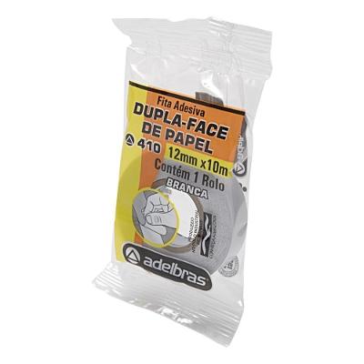 Fita Dupla Face Adelbras Flow-pack 12MM X 10MTS Branco