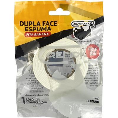 Fita Dupla Face Rendicolla Espuma 19MMx1,5M Blister Artesanato