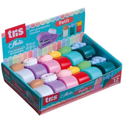Grampeador Mini Summit Holic Petit para Grampos Tipo 10 com Chaveiro