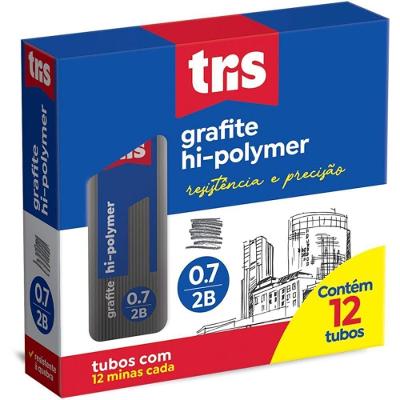 Grafite Summit Hi-Polymer 2B 0.7MM 12 Tubos com 144 Minas