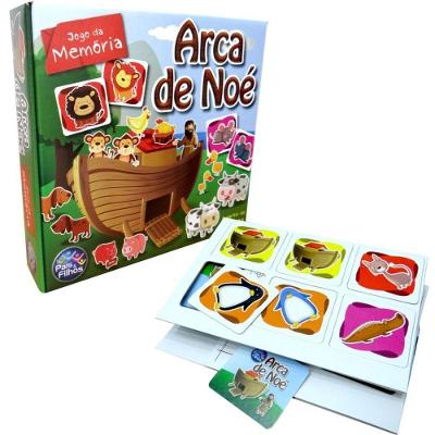 Jogo de Memória Arca de Noé 40 Peças Ilustradas Pais & Filhos