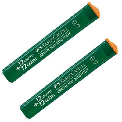 Grafite para Lapiseira Faber-Castell Polymer B 0.9MM 12 Tubos