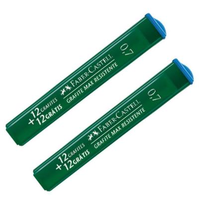 Grafite para Lapiseira Faber-Castell Polymer HB 0.7MM 12 Tubos